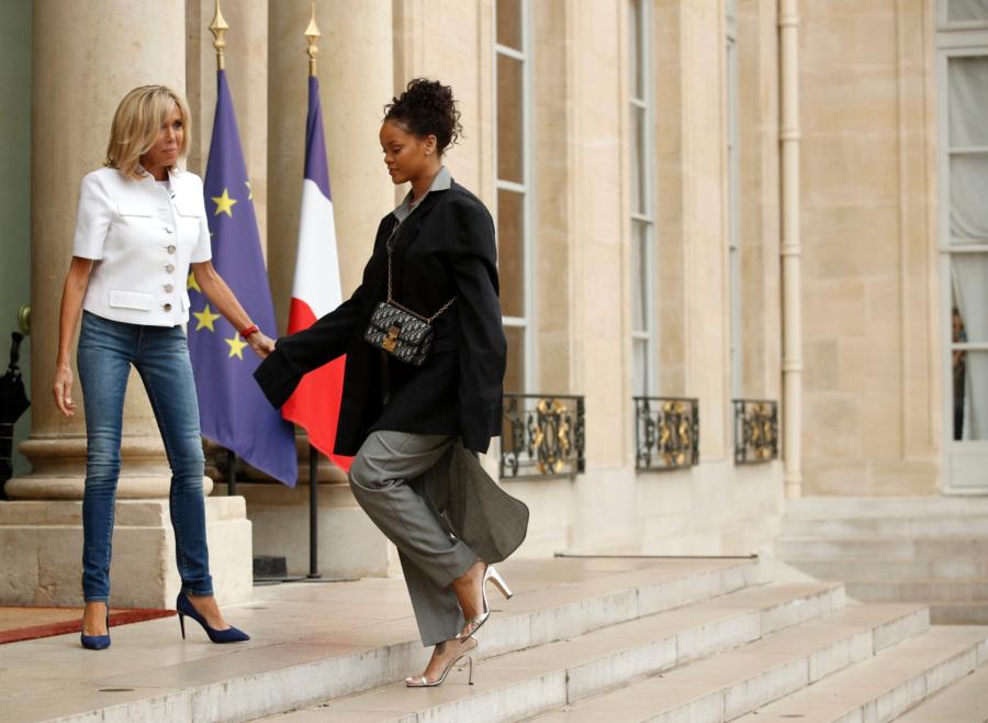 Brigitte Macron i Rihanna