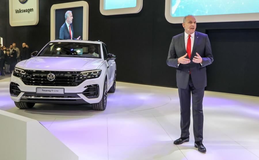Jürgen Stackmann, wiceprezes marki Volkswagen zaprezentował nowego Touarega