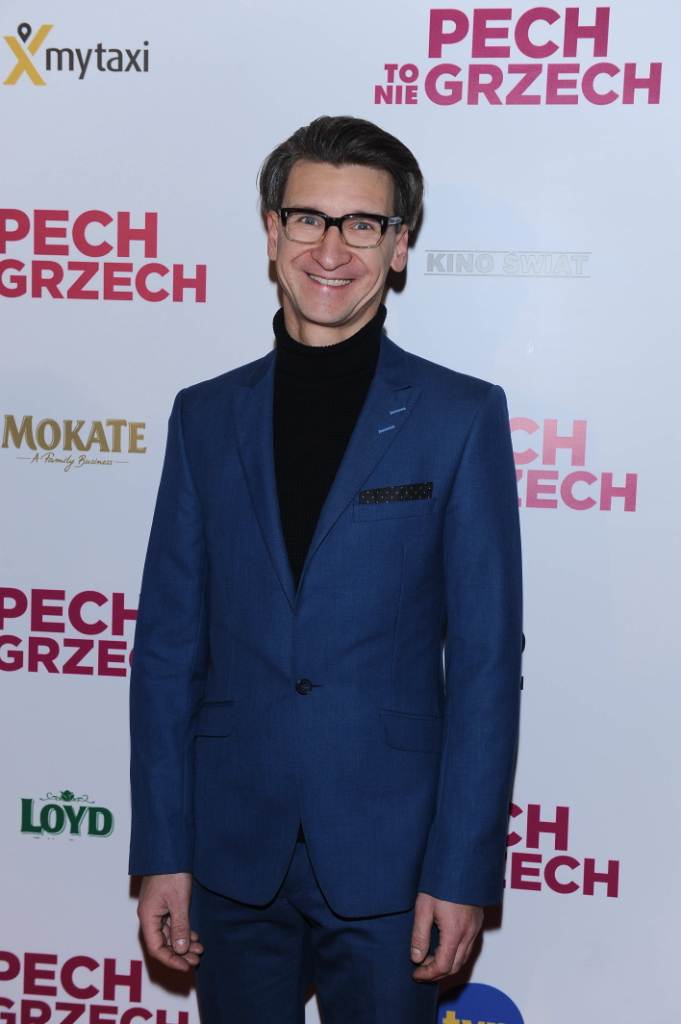 Jakub Kamieński na premierze filmu "Pech to nie grzech" 17 grudnia 2018