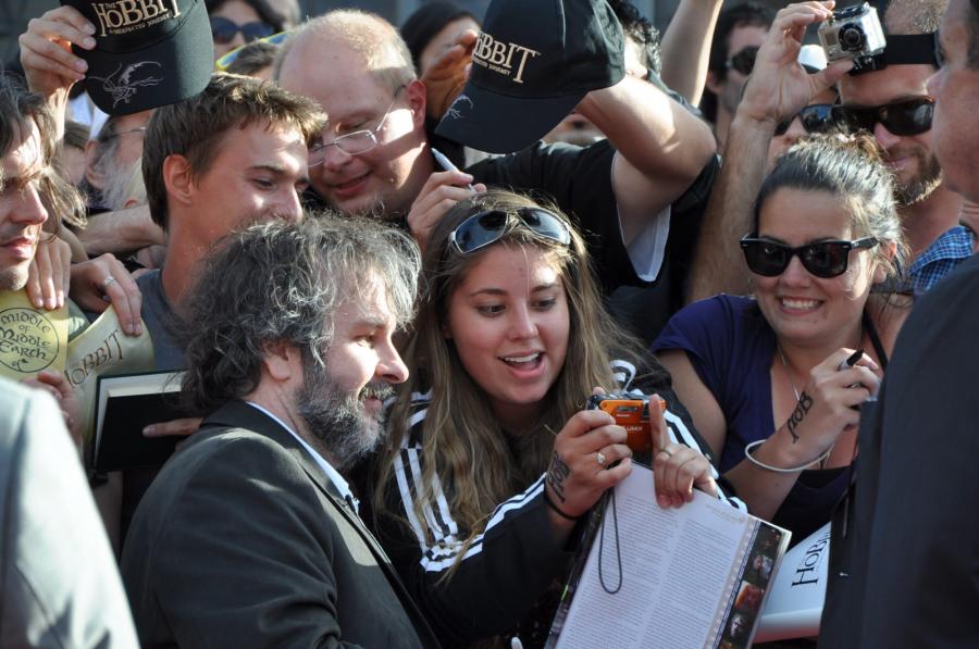 Peter Jackson na uroczystej premierze filmu "Hobbit: Niezwykła podróż 3D"
