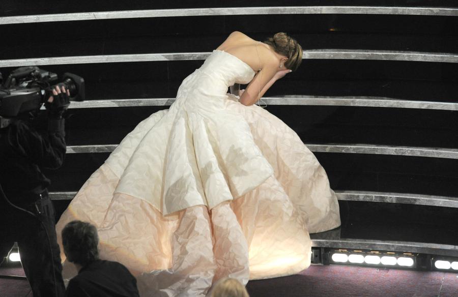Upadek Jennifer Lawrence