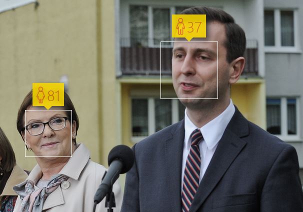 Ewa Kopacz i Władysław Kosiniak-Kamysz oraz ich wiek według How-Old.net