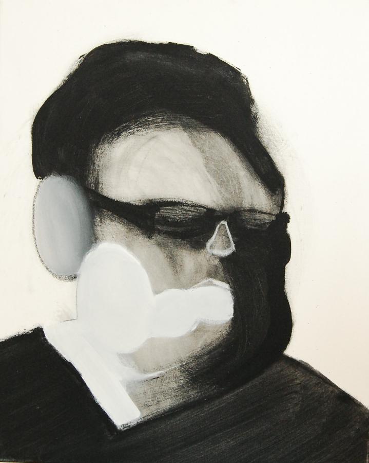 "Szkice do portretu 9", Cezary Bednarczyk, olej na płótnie, 50x40 cm