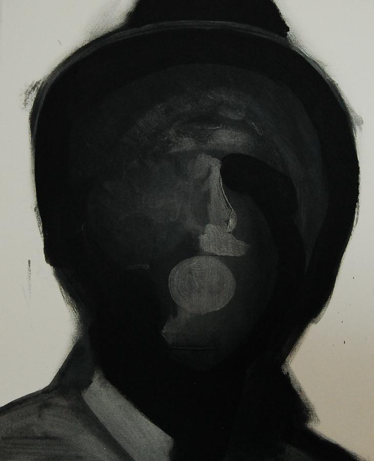 "Szkice do portretu 10", Cezary Bednarczyk, olej na płótnie, 50x40 cm