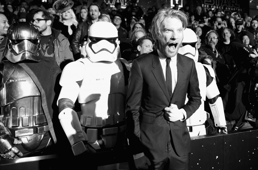 Domhnall Gleeson na premierze "Gwiezdnych wojen"