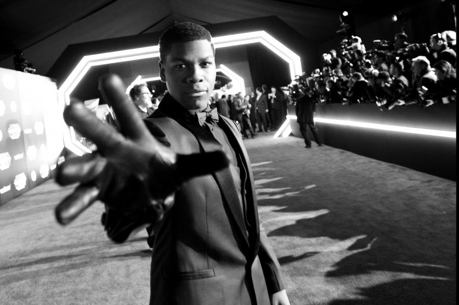 John Boyega na premierze "Gwiezdnych wojen"