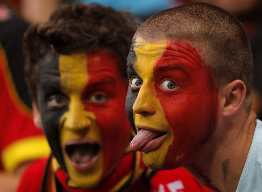 Kibice reprezentacji Belgii naprawdę mają "diabelską" fantazję